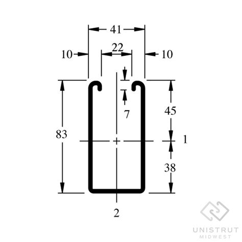 unistrut p5000 specs specifications.